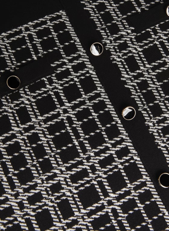 Check Print Knit Dress