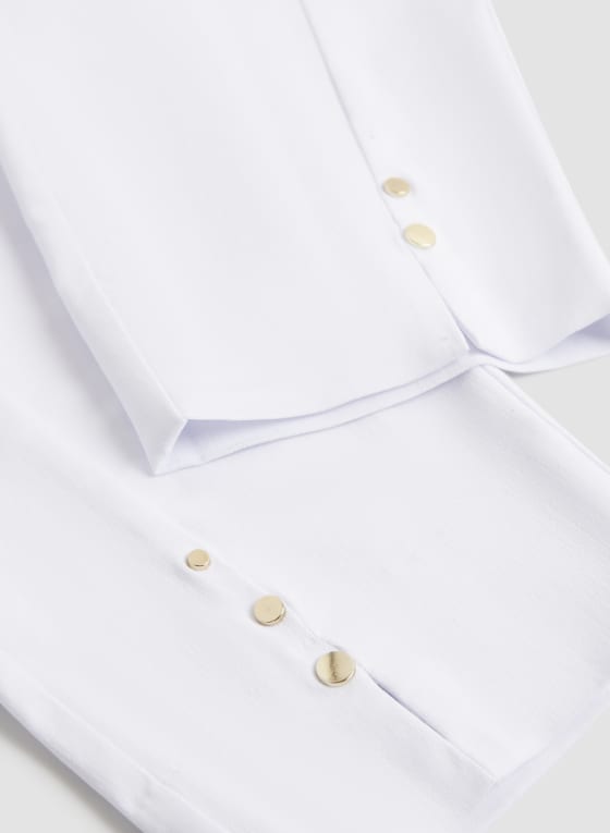 Pull-On Side Slit Capris