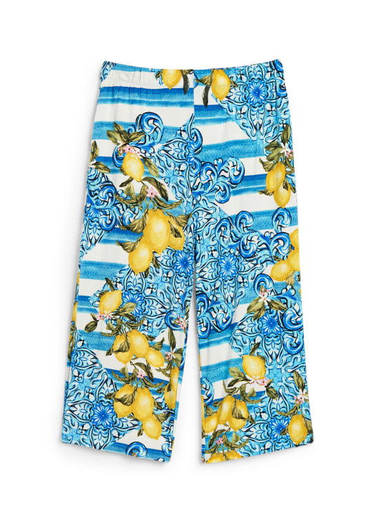 Lemon & Stripe Print Pyjama Pants