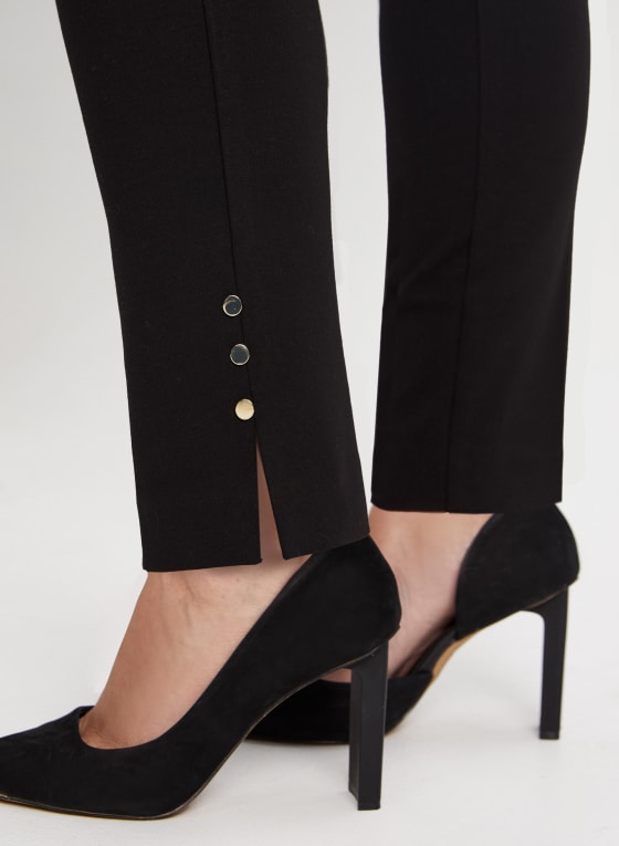 Pull-On Slim Leg Stud Detail Pants