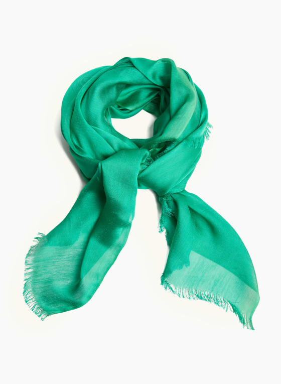 Cotton-Blend Frayed Hem Wrap