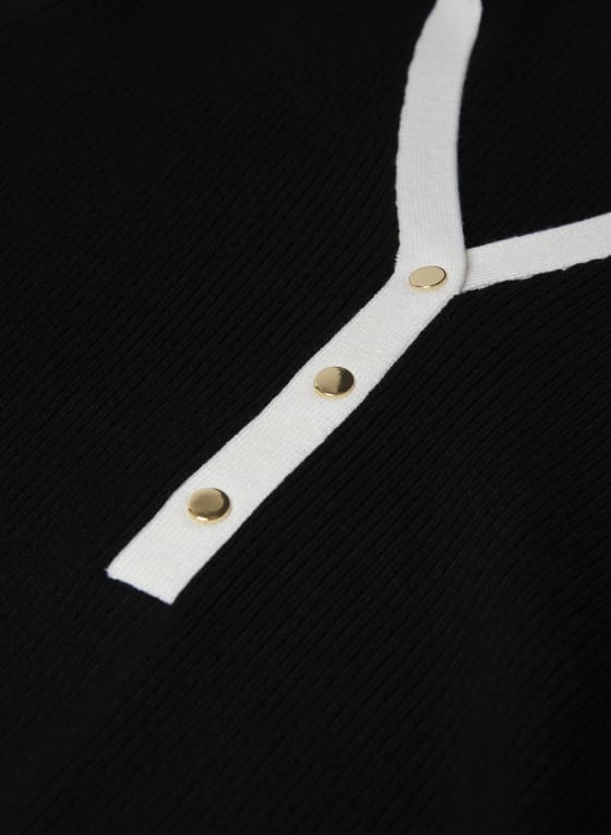 Colour Block Polo Top