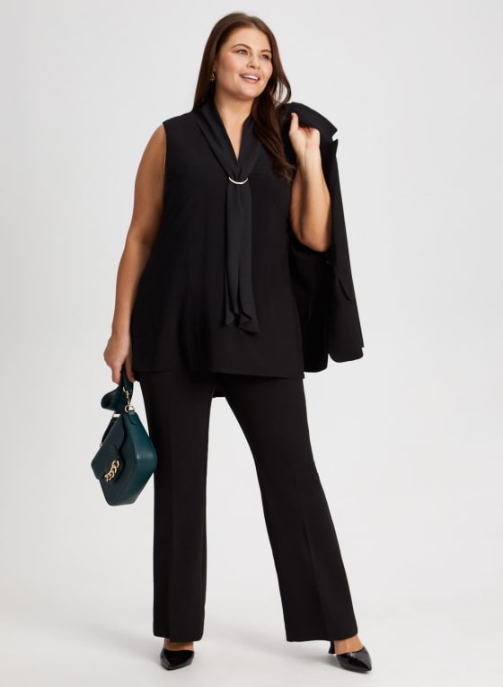 Chiffon Tie Detail Sleeveless Top