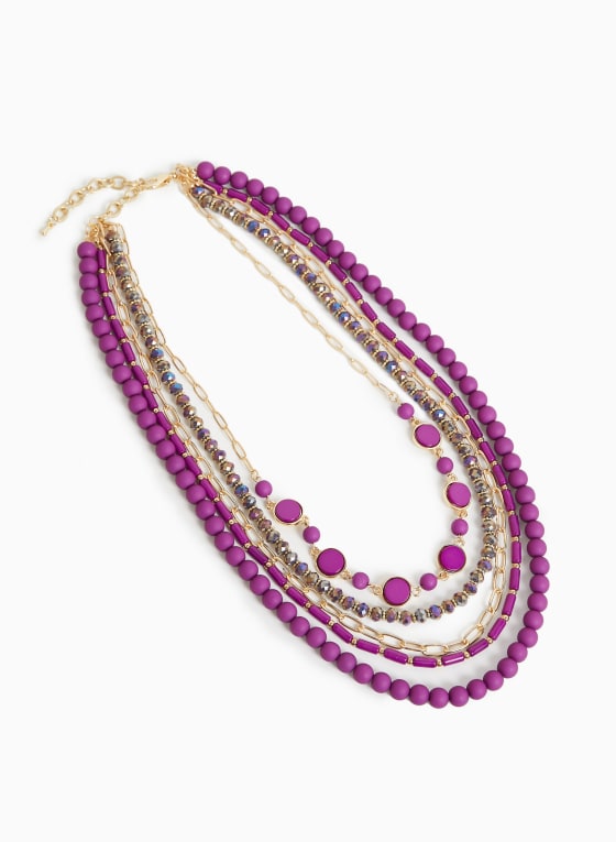 Multi-Row Beaded Necklace