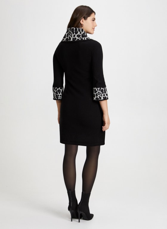 Cowl Neck Sweater Dress