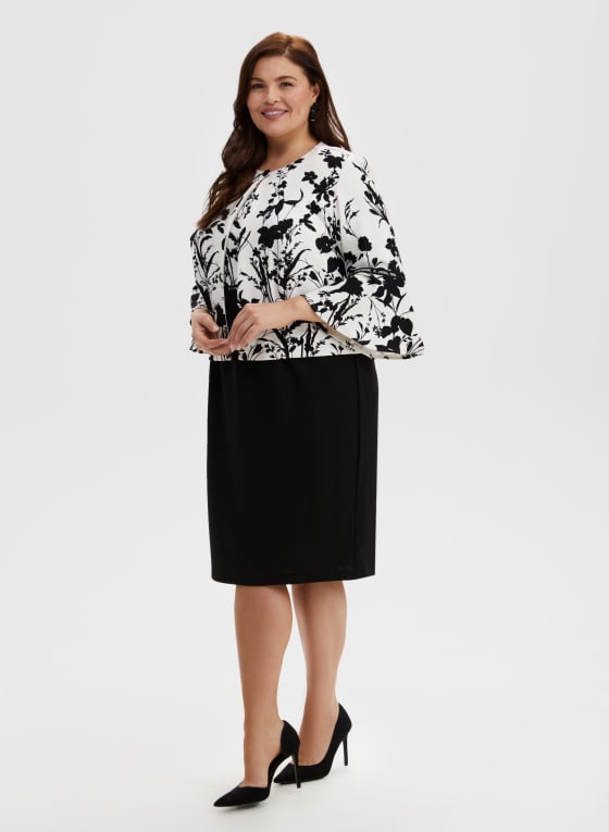 Floral Print Jacket & Dress Set