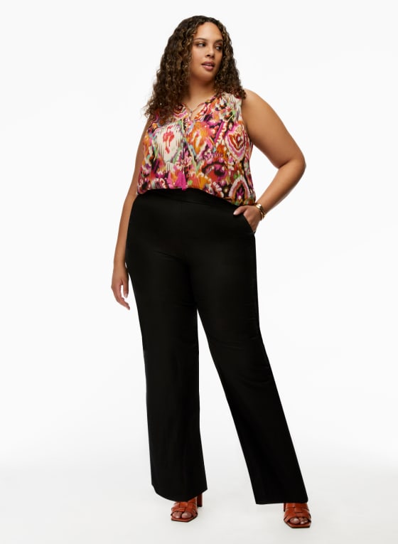 Abstract Print Sleeveless Blouse