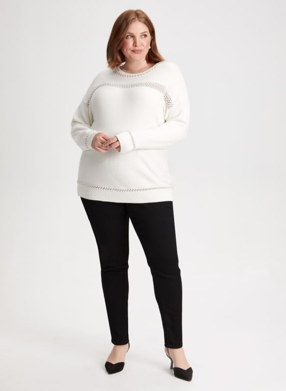Pearl Detail Knit Sweater