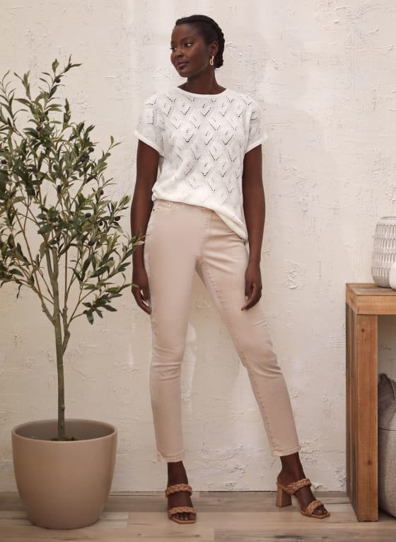 Pull-On Slim Leg Ankle Jeans
