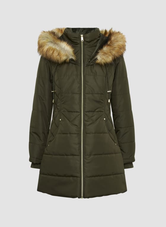 Vegan Down Quilted Coat