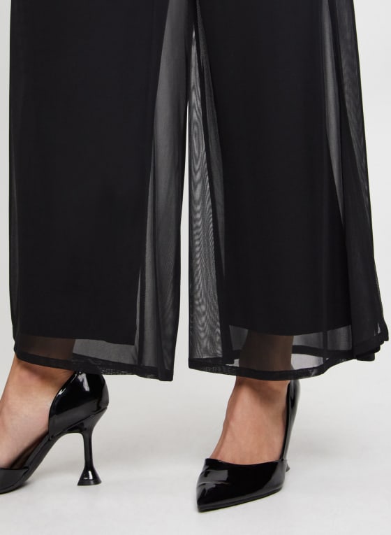 Pull-On Wide Leg Pants