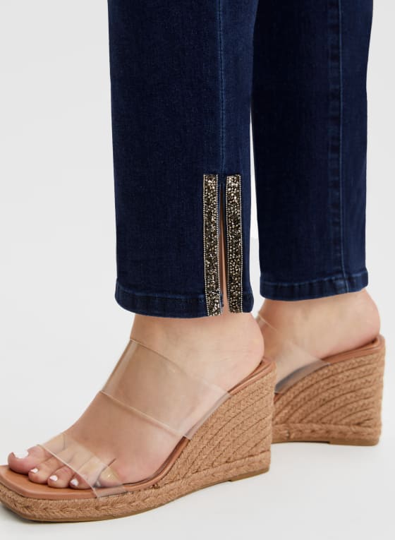 Pull-On Straight Leg Jeans