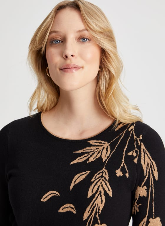 Leaf Print Sweater