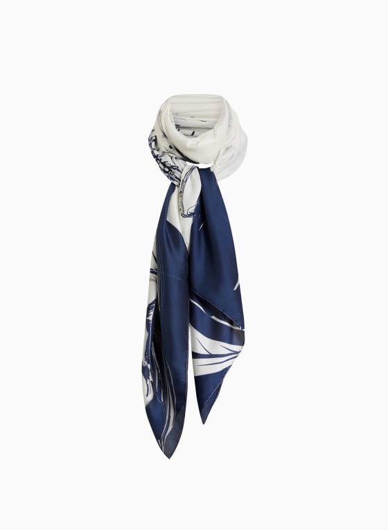 Watercolour Print Oblong Scarf