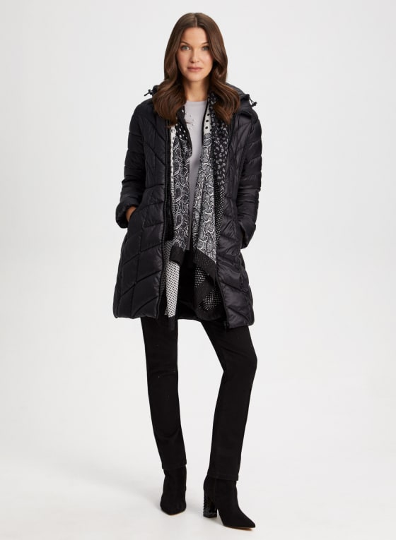 Packable Quilted Vegan Down Coat