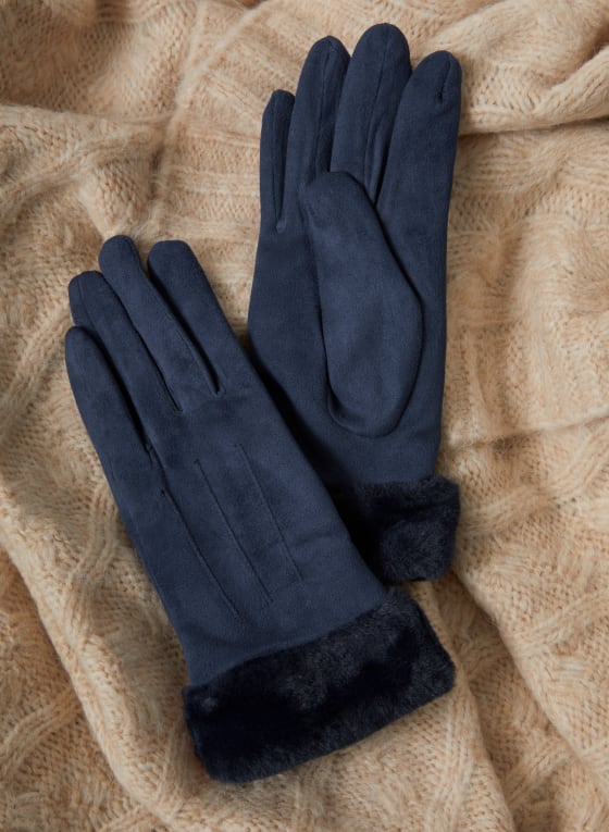 Faux Suede Gloves