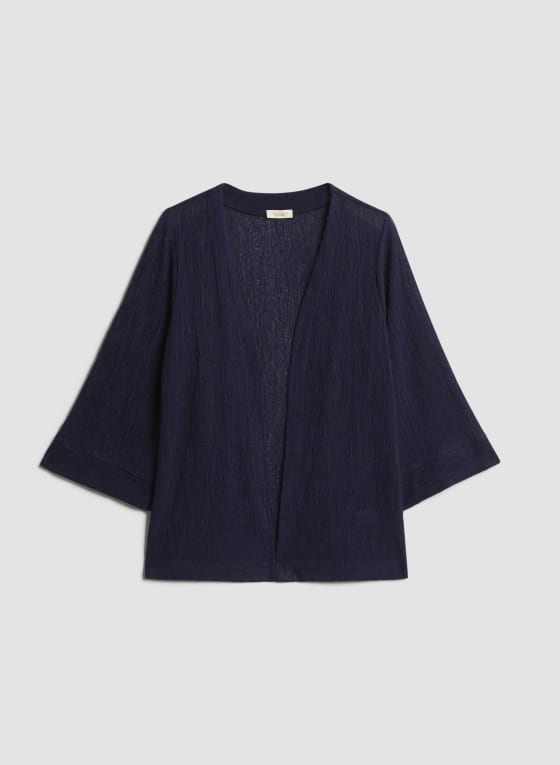 3/4 Sleeve Knit Cover-Up