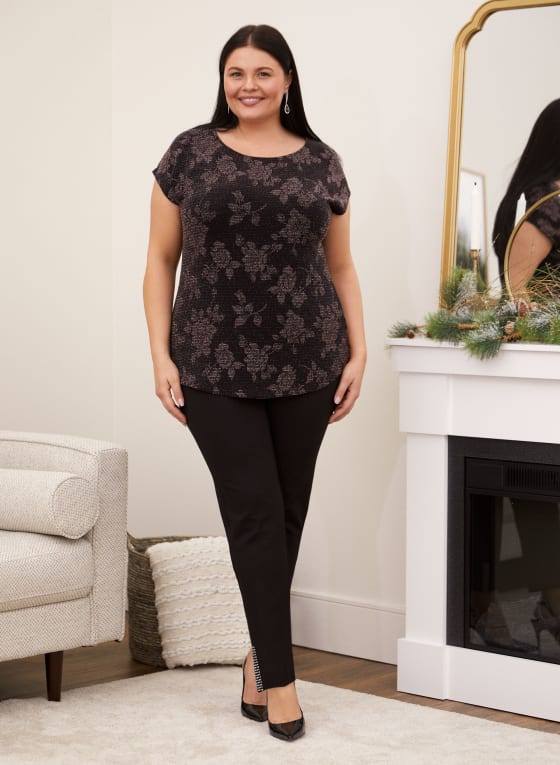 Floral Print Drop Shoulder Top