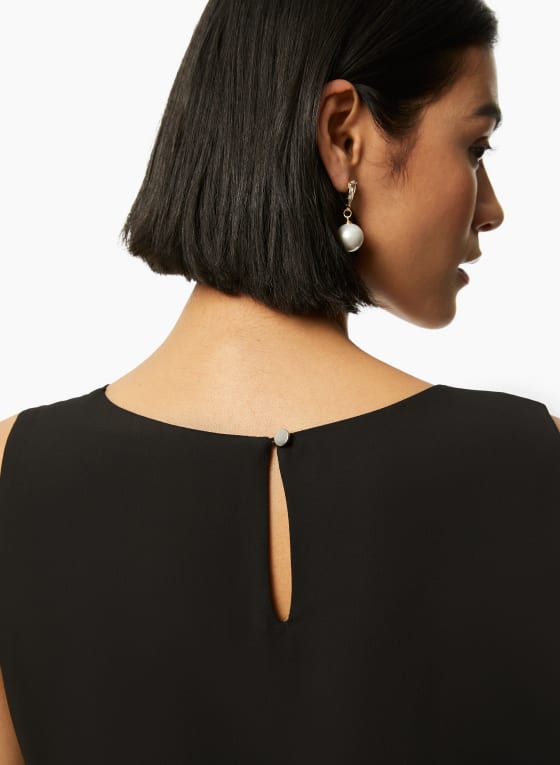 Pearl Detail Sleeveless Top