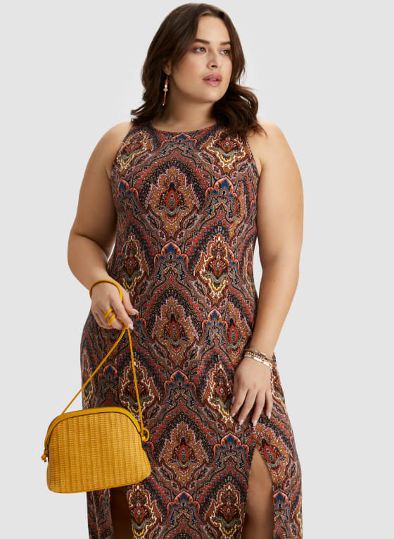 Paisley Print Dress