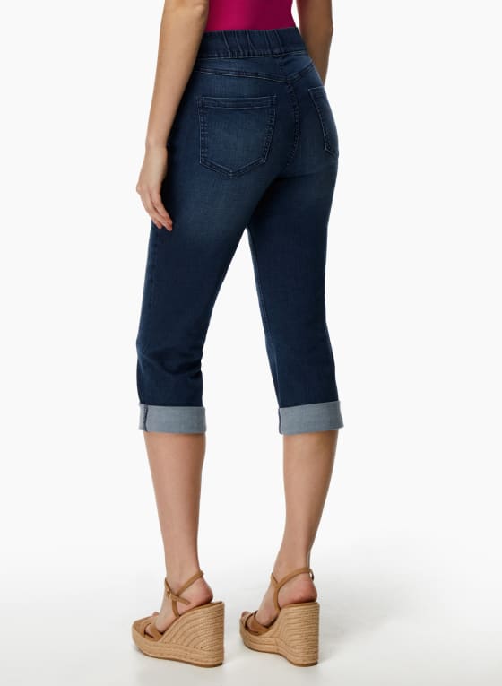 Denim Pull-On Capris