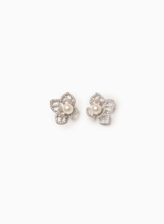 Crystal & Pearl Earrings