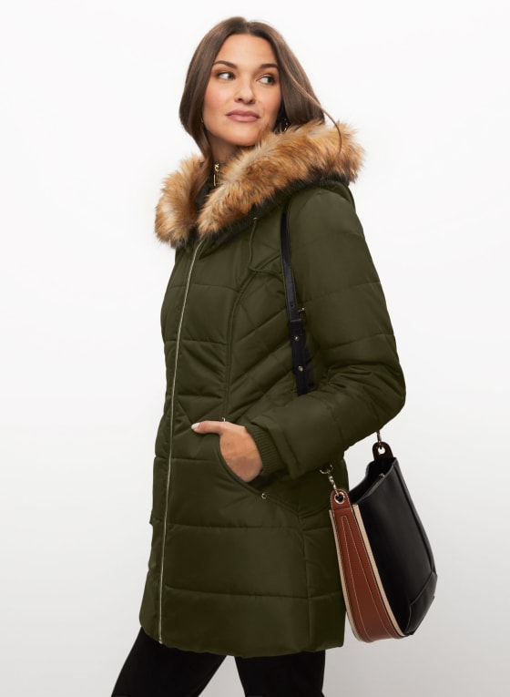 Vegan Down Quilted Coat