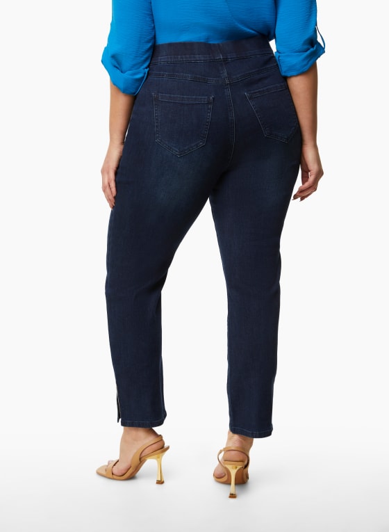 Pull-On Straight Leg Jeans