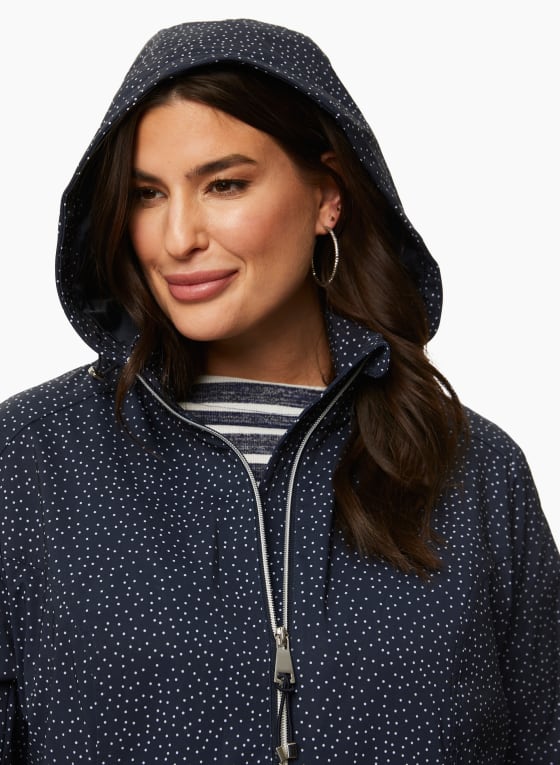 Dot Print Raincoat