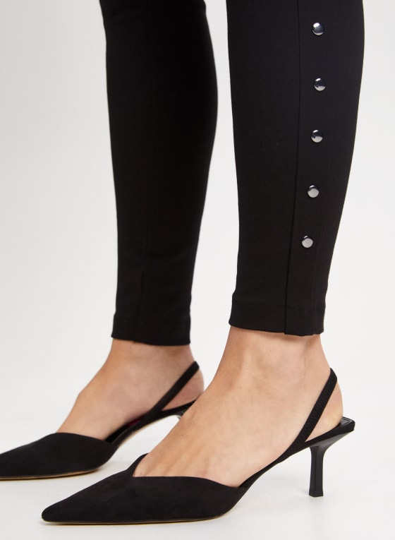Pull-On Rivet Detail Leggings