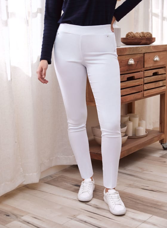 Pull-On Slim Leg Pants