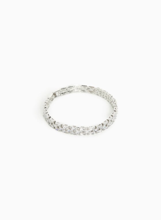 Three Row Tennis Bracelet