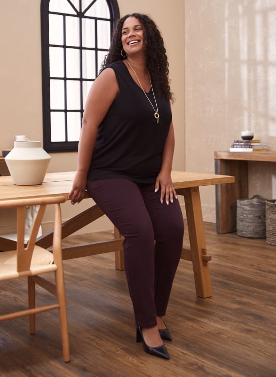 Sleeveless V-Neck Top