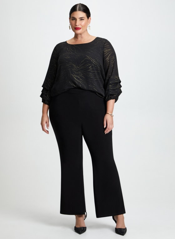Pull-On Bootcut Pants