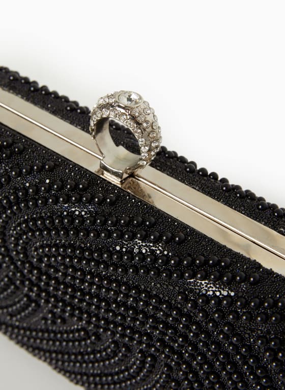 Pearl-Adorned Clutch