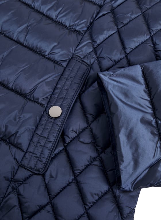 Packable Vegan Down Quilted Coat