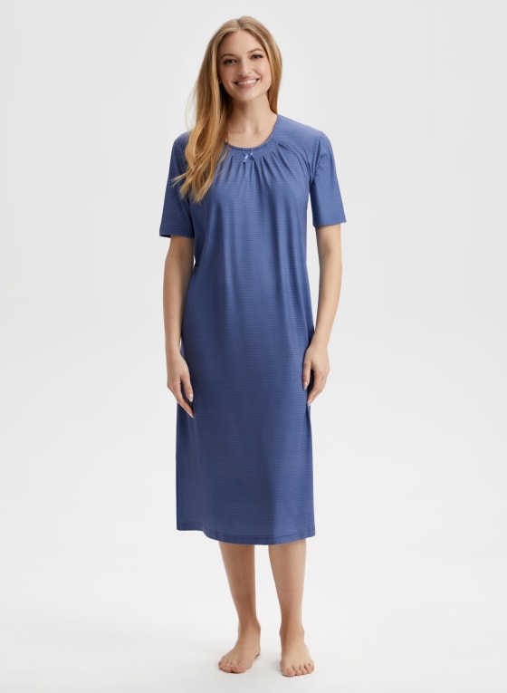 Zig Zag Print Nightgown