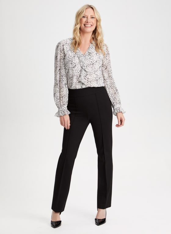 Pull-On Seam Detail Pants