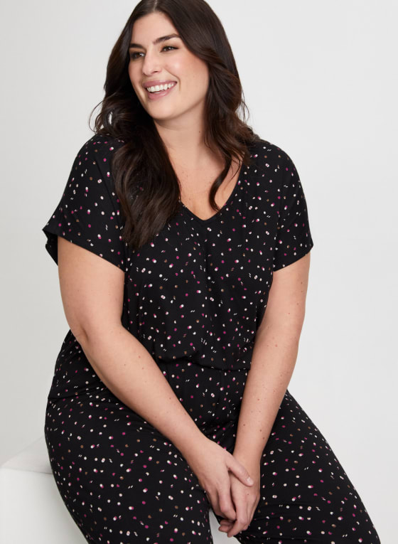 Dot Motif Pyjama Set