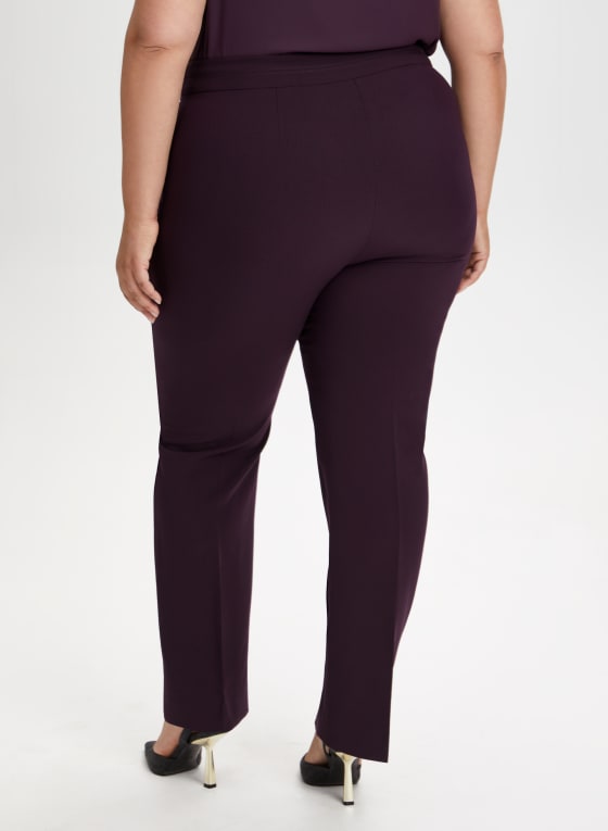 Stitch Detail Straight Leg Pants