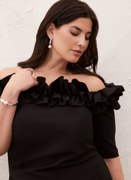 Off-the-Shoulder Ruffle Dress