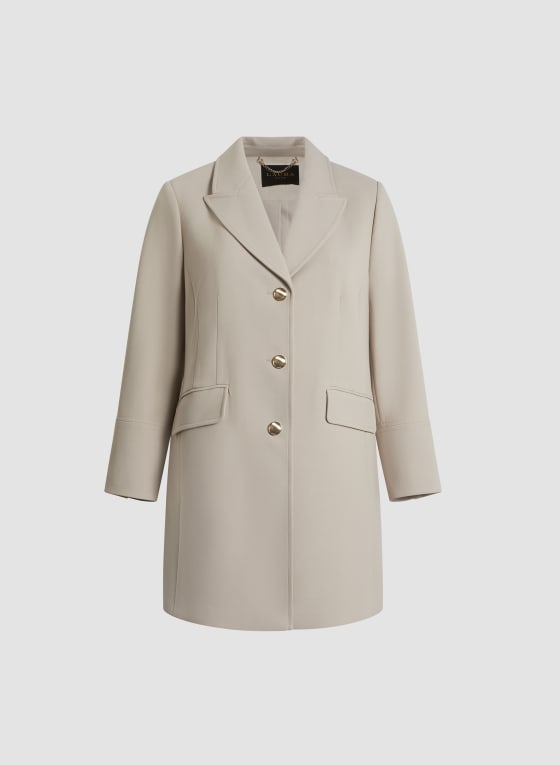 Notch Collar Tricotine Jacket