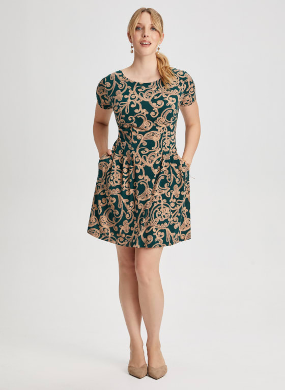 Paisley Print Dress