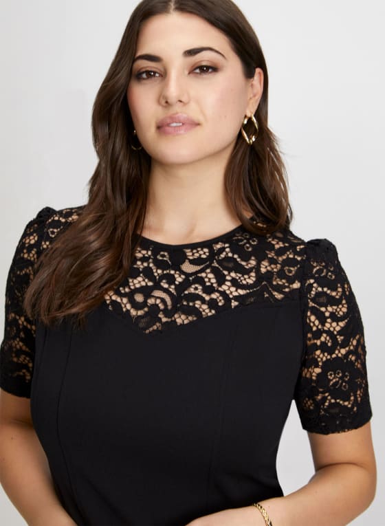 Illusion Neck Corset-Style Top