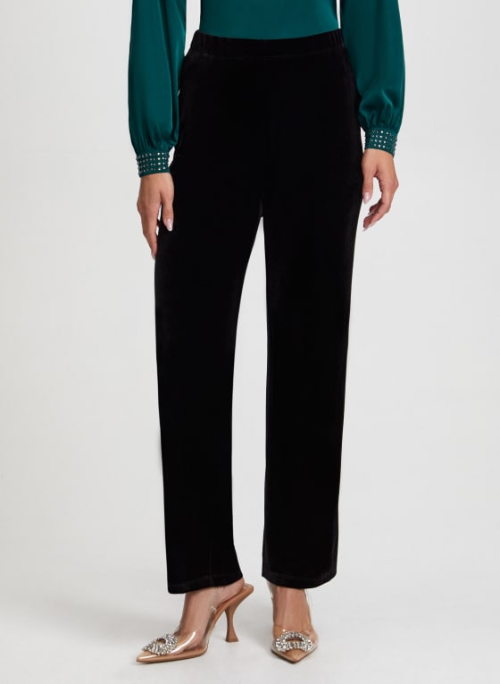 Pull-On Velour Pants