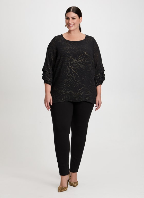 Bow Detail Slim Leg Pants