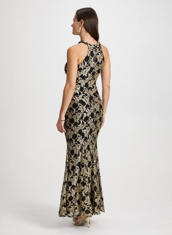 Halter Neck Lace Dress