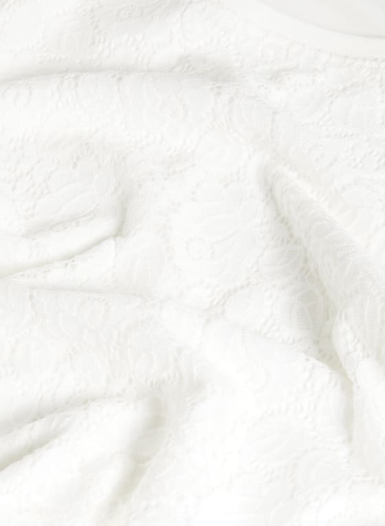 Long Sleeve Lace Front Top