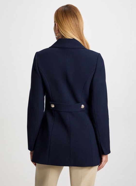 Double Row Button Front Coat