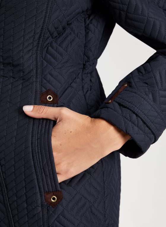 Geometric Quilted Coat